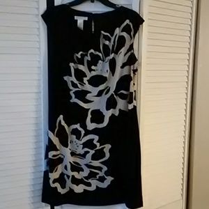 London Times Black Dress Sleeveless Dress Size 14